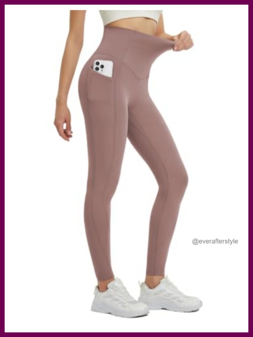 baleaf Super High Waisted Leggings with Pockets Stretchy Tummy Control Yoga Gym